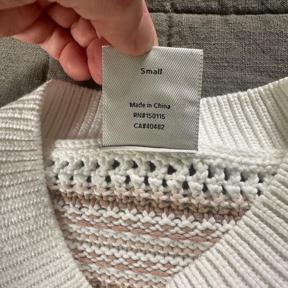 Varley Ciara Stripe Knit Top Small EUC - Picture 9 of 9